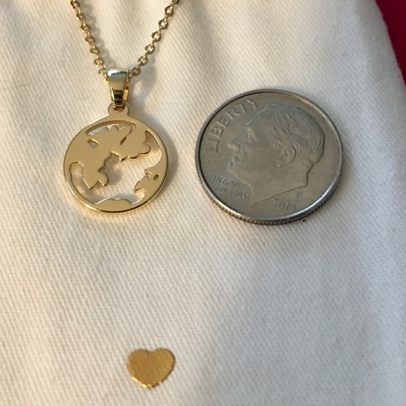 New! Gold Plated Earth Necklace by I am - Picture 11 of 16